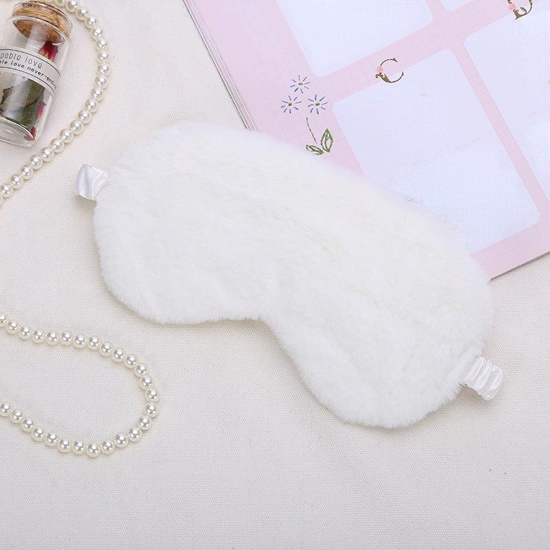 Solid Faux Silk Eye Mask Comfortable & Breathable Plush Eye Mask