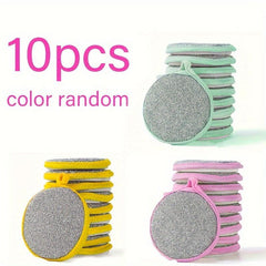 10pcs Double Sided Scouring Pad for Household Cleaning