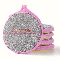 10pcs Double Sided Scouring Pad for Household Cleaning