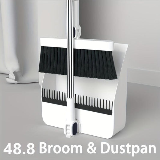 Household Broom And Dustpan Set with Long Handle