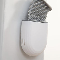 Toilet Brush Set Wall Mounted Silicone Brushes Anti Drip
