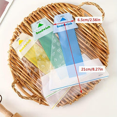 100pcs Plastic Sandwich Wrappers - Keep Your Sandwiches Fresh
