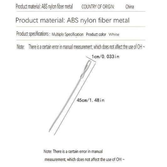 Drain Clog Preventing Cleaning Hook for Kitchen Bathroom Pipe Dredger