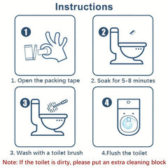 20pcs Toilet Cleaning Tablets Solid Toilet Bowl Cleaning Effervescent Tablet