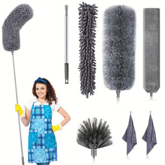 4-Piece Set Extendable Duster Sweep Ceiling Duster