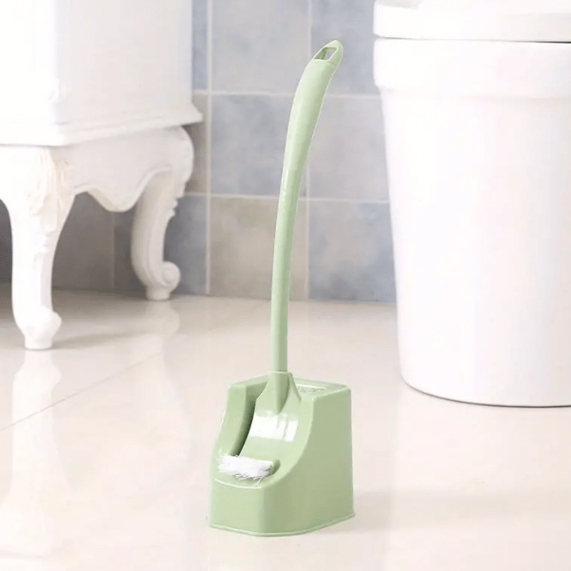 Double Sided Toilet Brush Set Soft Bristle Cleaning Brush