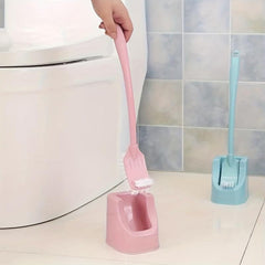 Double Sided Toilet Brush Set Soft Bristle Cleaning Brush