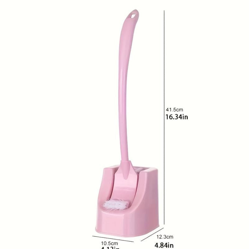 Double Sided Toilet Brush Set Soft Bristle Cleaning Brush