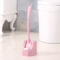 Double Sided Toilet Brush Set Soft Bristle Cleaning Brush