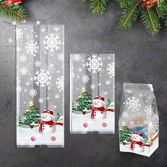 Clear Self Adhesive Bags for Treats, Snacks, and Gifts - Pack of 100