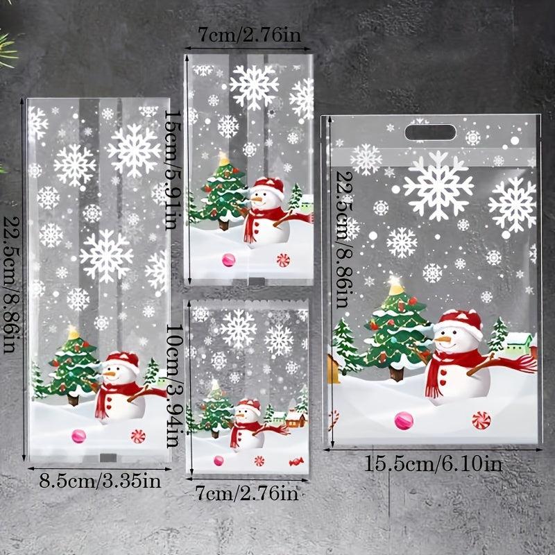 Clear Self Adhesive Bags for Treats, Snacks, and Gifts - Pack of 100