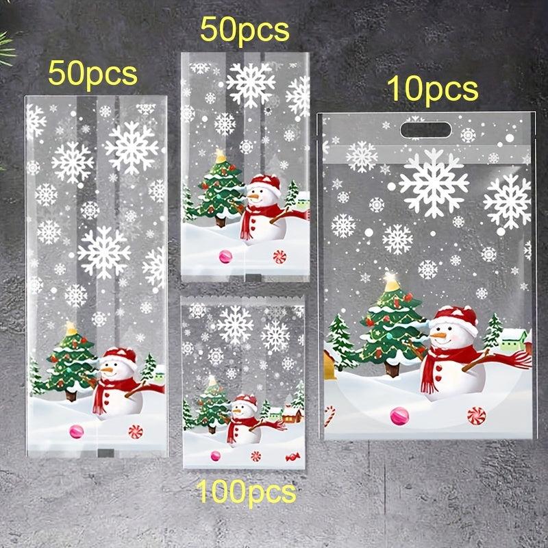 Clear Self Adhesive Bags for Treats, Snacks, and Gifts - Pack of 100