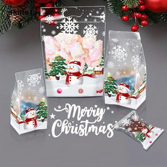 Clear Self Adhesive Bags for Treats, Snacks, and Gifts - Pack of 100