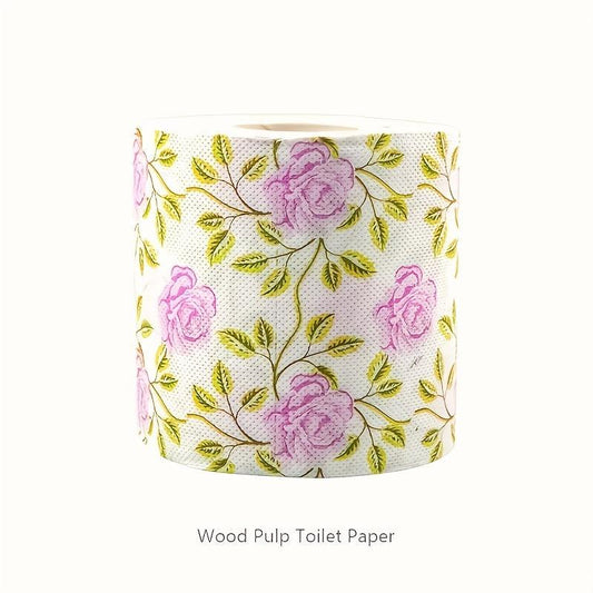 Colorful Printed Toilet Paper Rose Design for Students
