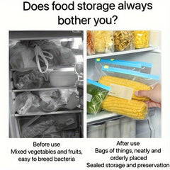 10pcs Clear Zip Bag Sealed Food Storage Leak Proof Containers