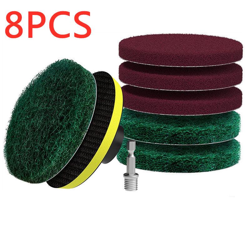 8pcs Drill Brush Set Power Scrub Sponge Home Car Tile Cleaning Brush