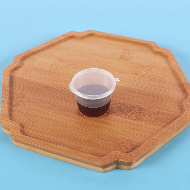 20 Pcs 1oz Disposable Plastic Cups With Lids