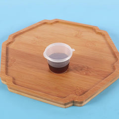 20 Pcs 1oz Disposable Plastic Cups With Lids