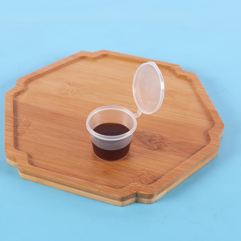 20 Pcs 1oz Disposable Plastic Cups With Lids