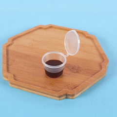 20 Pcs 1oz Disposable Plastic Cups With Lids