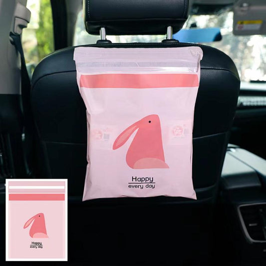 15pcs Disposable Car Trash Bags Self-adhesive Portable Garbage Bag