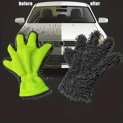 Coral Worm Car Wash Gloves Household Cleaning Tools