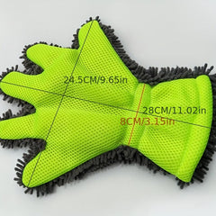 Coral Worm Car Wash Gloves Household Cleaning Tools