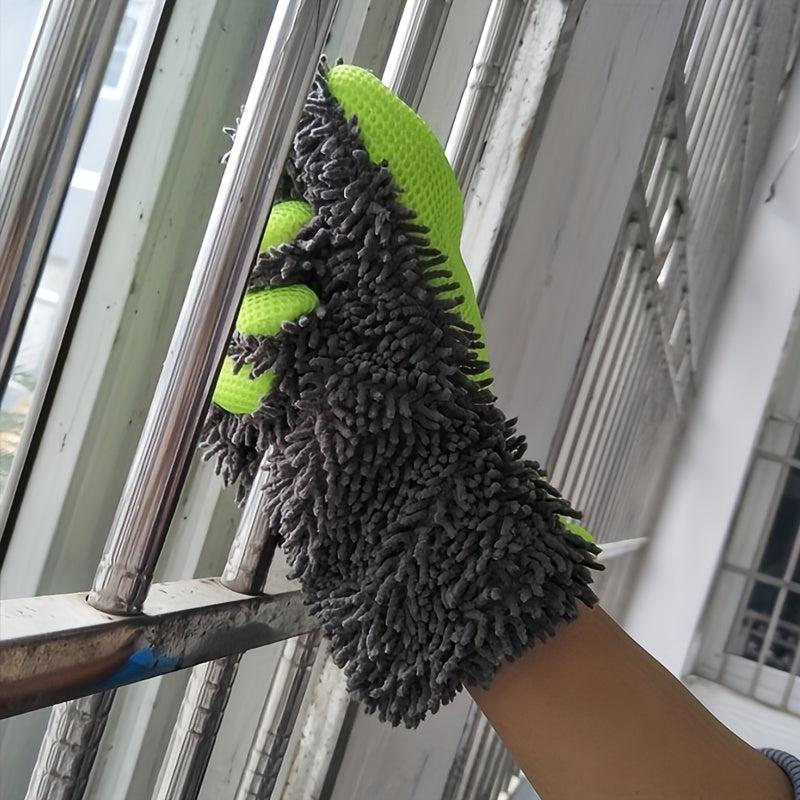 Coral Worm Car Wash Gloves Household Cleaning Tools