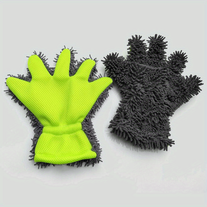Coral Worm Car Wash Gloves Household Cleaning Tools