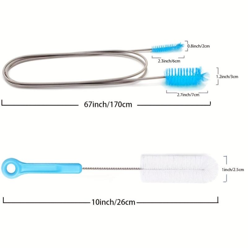 Stainless Steel CPAP Tube Cleaning Brush - Household Cleaning Tool