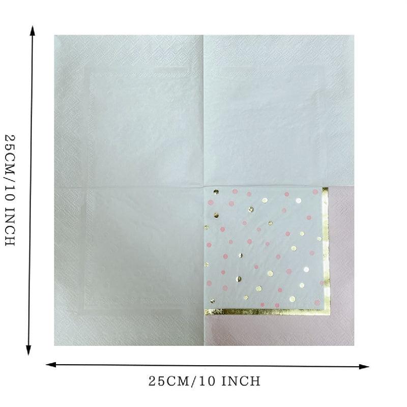 Pink Princess Christmas Party Napkins Set of 20