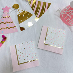 Pink Princess Christmas Party Napkins Set of 20
