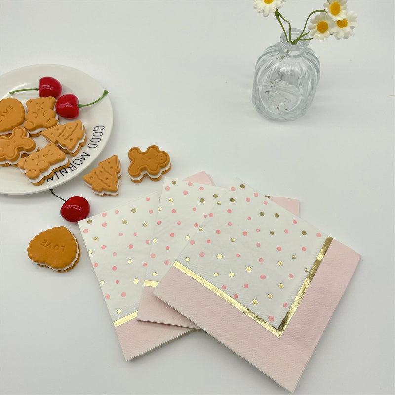 Pink Princess Christmas Party Napkins Set of 20
