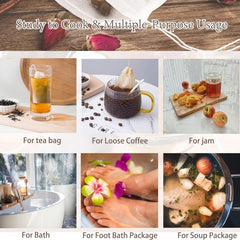 100pcs 200pcs Disposable Tea Filter Bags 4 6in 10 Safe Natural Tea Bags