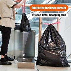 10pcs Extra Large Drawstring Garbage Bag Heavy Duty Disposable Garbage Bag