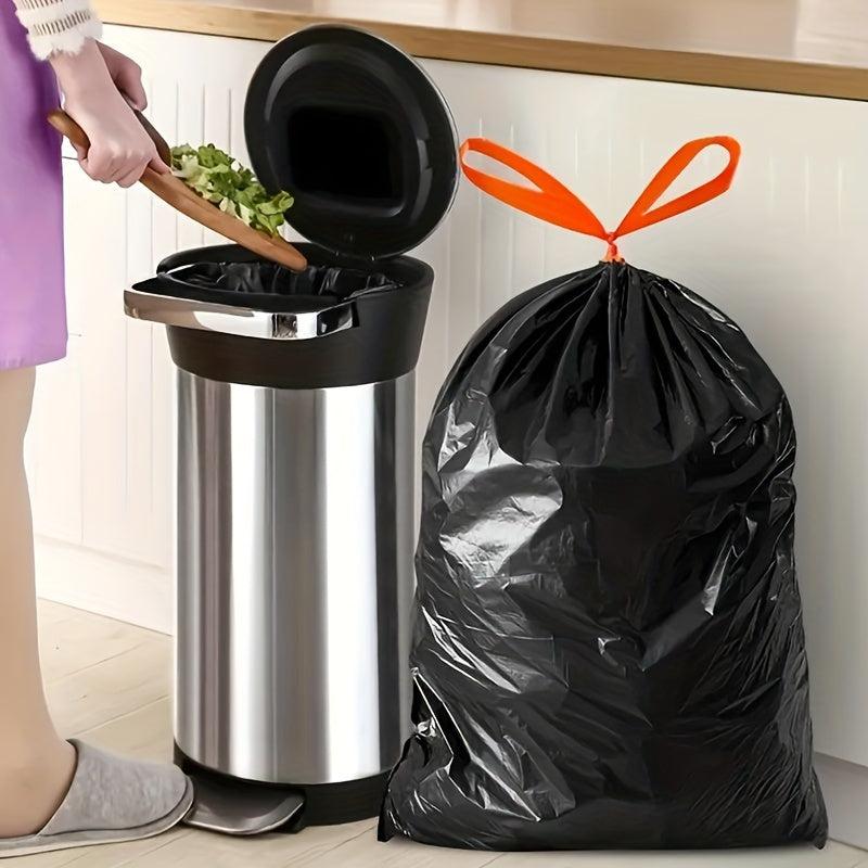 10pcs Extra Large Drawstring Garbage Bag Heavy Duty Disposable Garbage Bag