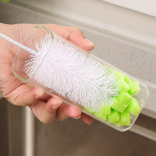 Long Handle Cleaning Brush Hanging Sponge Cup Brush Water Cup Washing Artifacts
