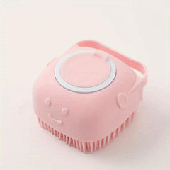 Silicone Body Brush with Shower Gel Dispenser for Exfoliation Massage