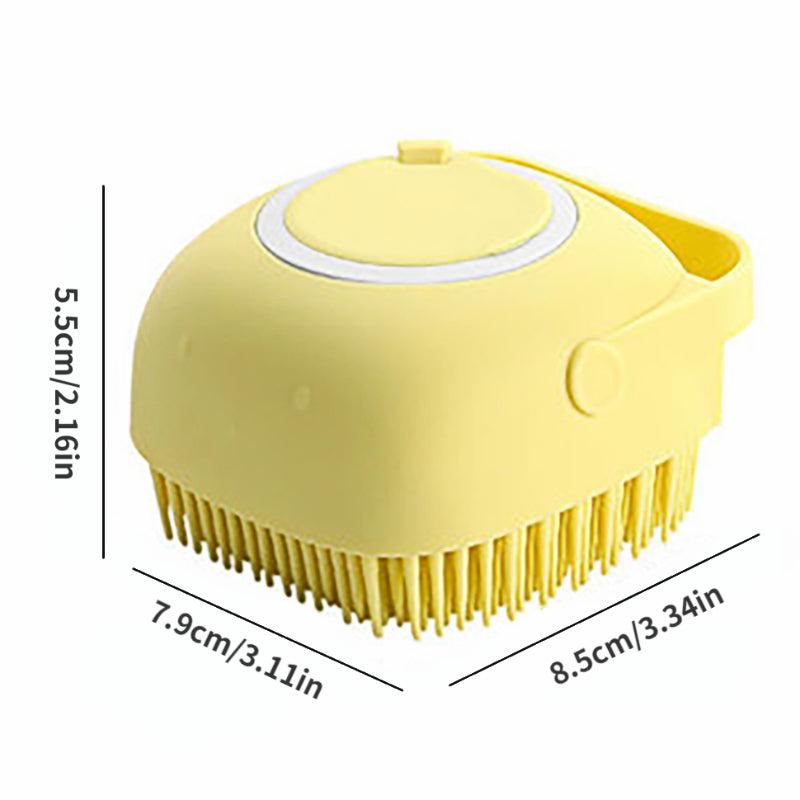 Silicone Body Brush with Shower Gel Dispenser for Exfoliation Massage