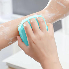 Silicone Body Brush with Shower Gel Dispenser for Exfoliation Massage