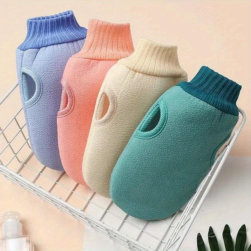 Exfoliating Shower Gloves Mitt Washcloth Bath Gloves Double Sided Scrubber