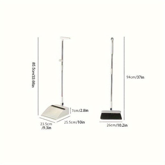 Household Broom And Dustpan Set Long Handle Cleaning Tool