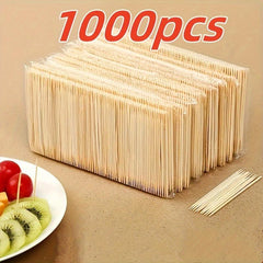 Bamboo Toothpicks Multifunctional Dental Cleaning Fruit Forks