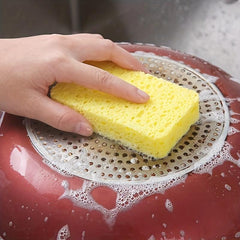 3pcs Wood Pulp Cleaning Sponge Scouring Pad For Household Kitchen