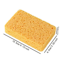 3pcs Wood Pulp Cleaning Sponge Scouring Pad For Household Kitchen