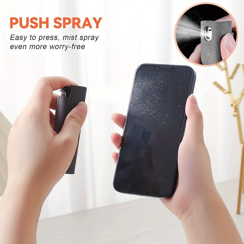 2in1 Microfiber Screen Cleaner Spray Set for Phone Computer Glasses