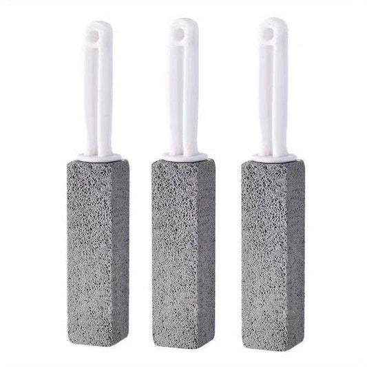 3pcs Pumice Stone Cleaning Stick Toilet Brush Bathroom Descaling Cleaning