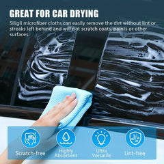 10pcs Fish Scale Glass Wiping Cloth Microfiber Housework Cleaning Kitchen Towel