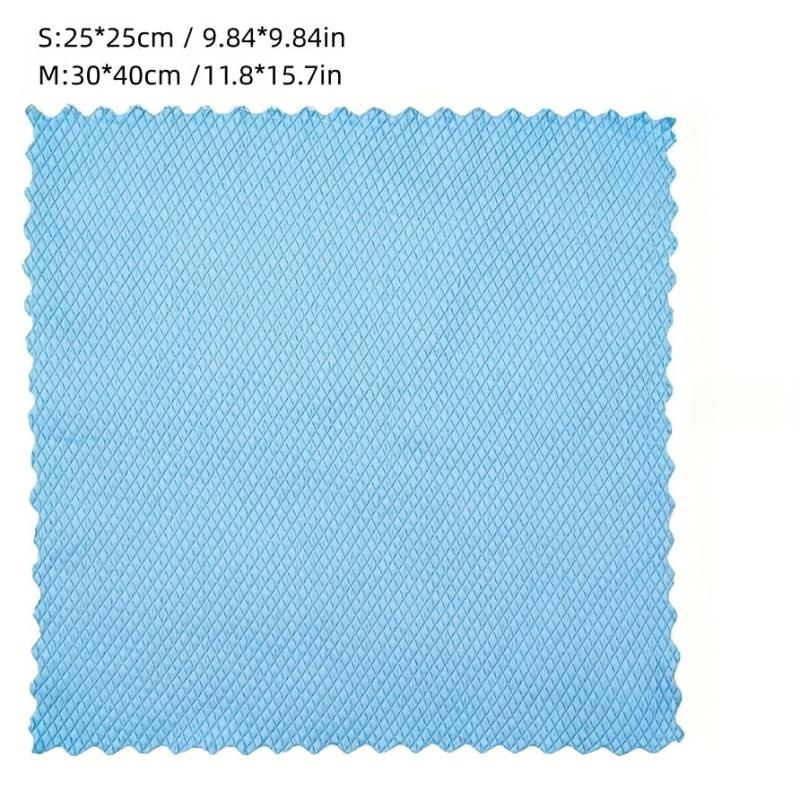 10pcs Fish Scale Glass Wiping Cloth Microfiber Housework Cleaning Kitchen Towel