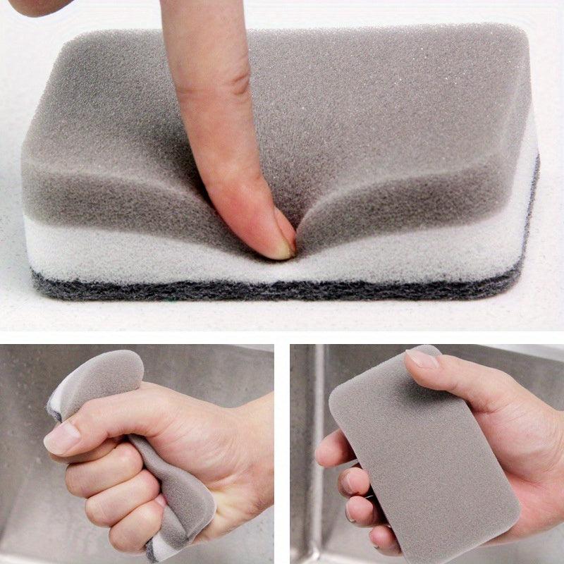 10pcs Cleaning Sponge Double Sided Scouring Pad Multifunctional Kitchen Sponge
